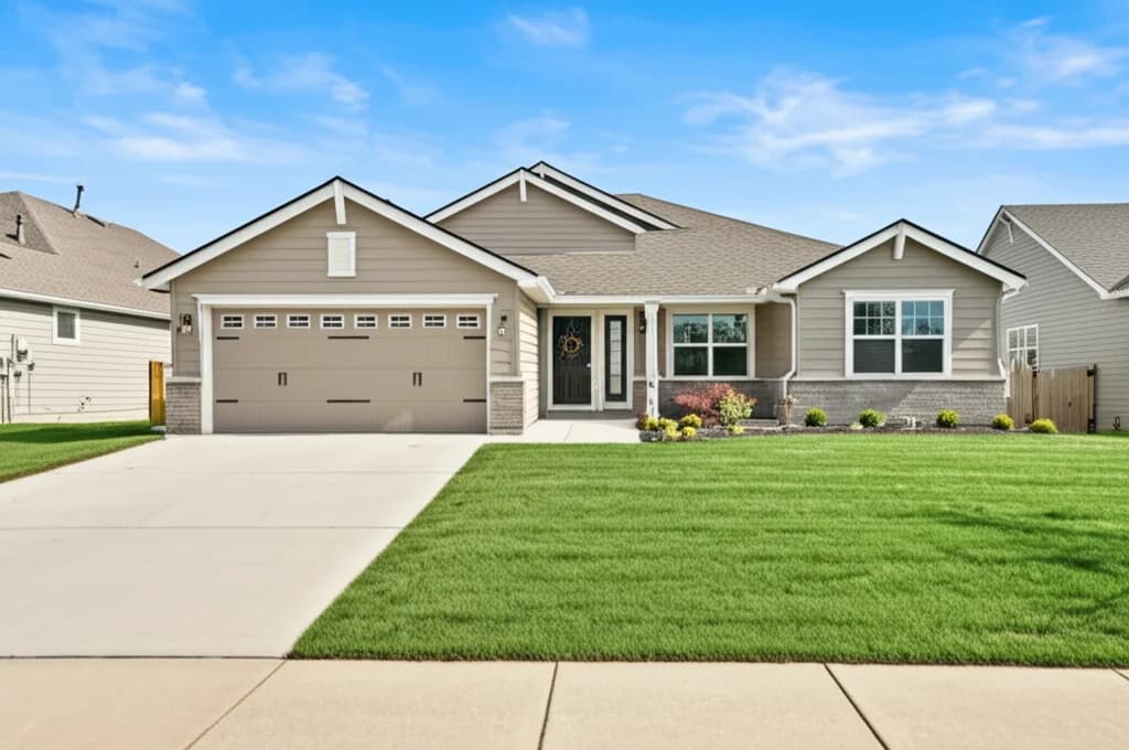 Modern suburban house